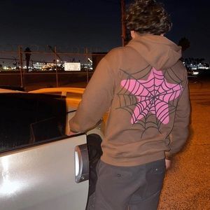 Rhinestone Y2K Spider Skeleton Hoodies